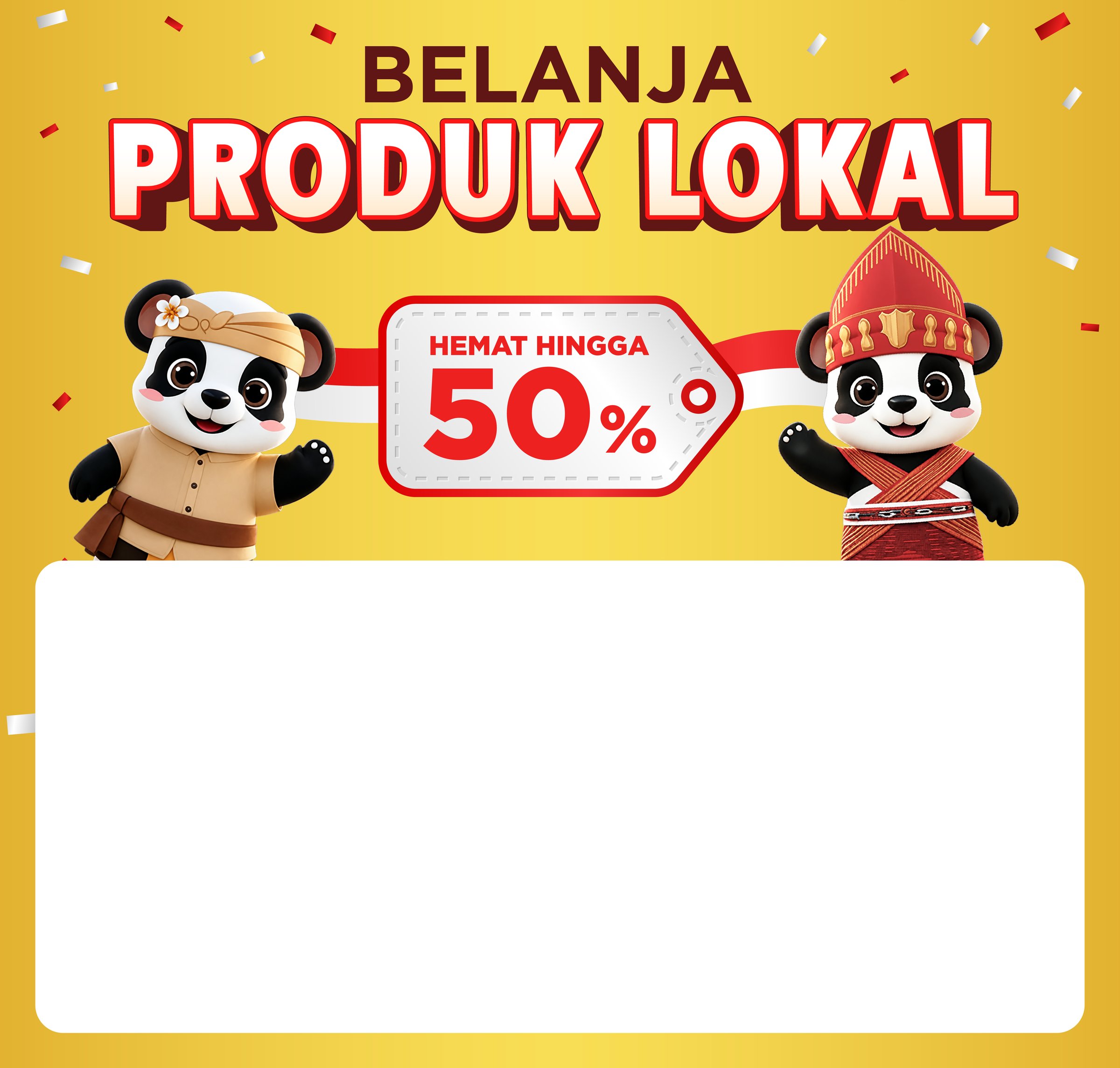 Belanja Produk Lokal — Hemat hingga 50%